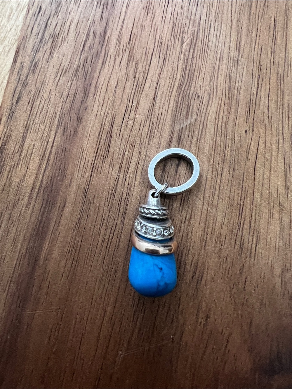 Brighton Turquoise Blue and Silver Charm Pendant